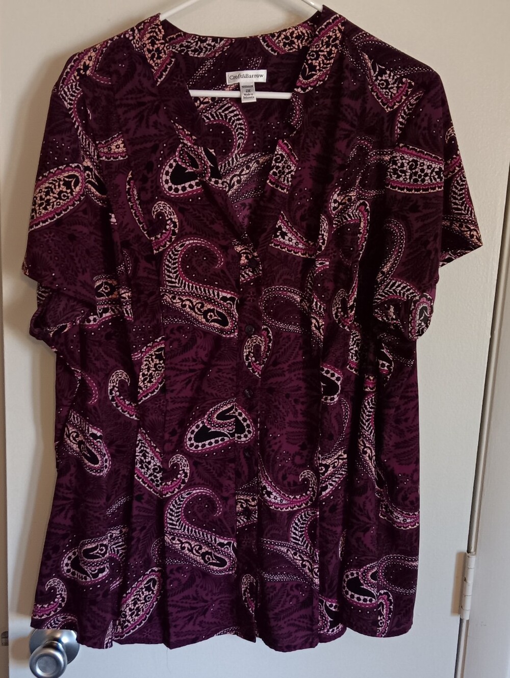 Croft & Barrow Button -Up Blouse